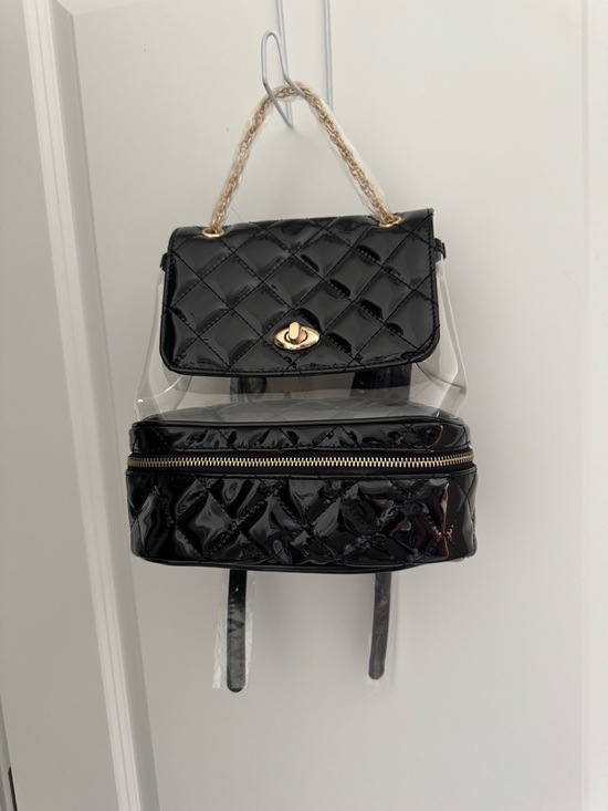 NWT AQUA Janet Backpack in Black main image 8